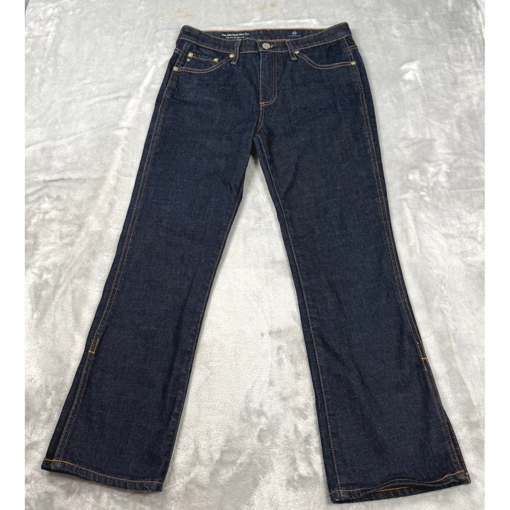 AG Adriano Goldschmied The Jodi Crop Side Slit Jeans Dark Indigo 26R High Rise